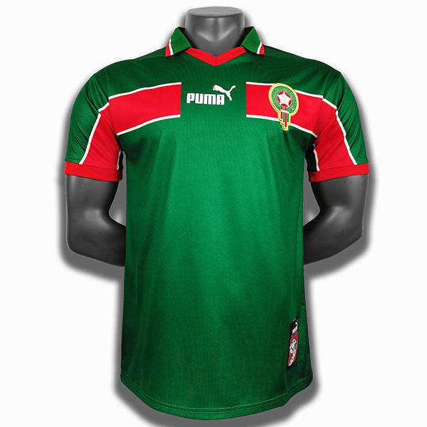 Morocco away soccer jersey maillot match men's second sportwear football shirt 1998-1999